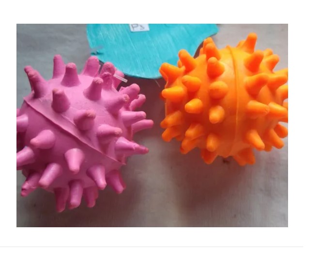 Juguete Pelota Pequeña Limpia Dientes Caucho Para Perros - Imagen 2