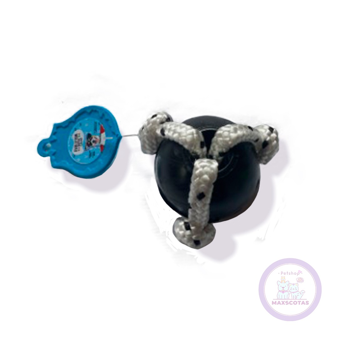 Juguete Pelota Mazo Lisa Para Perros Con Soga 8cm
