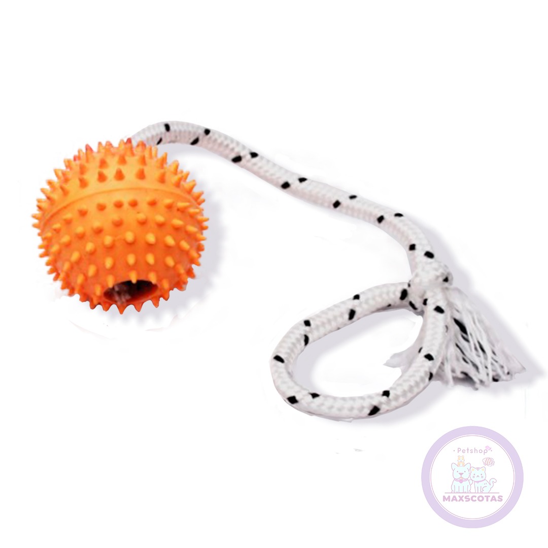 Juguete Soga Con Pelota Especial Para Perros 50 Cm