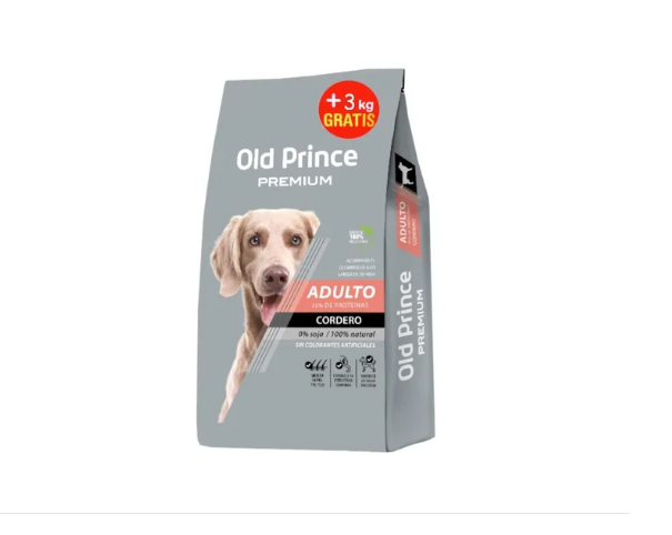 Alimento Old Prince Premium Perro Adulto Cordero 15kg + 3kg