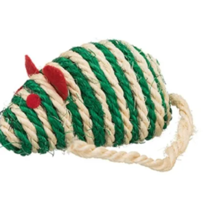 Juguete Para Gatos Raton Cuerda Con Catnip 10cm Sisal Trixie