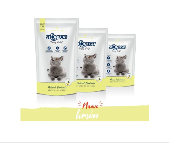Piedras Sanitaria Aglomerante Bentonita Stonecat Limón - Imagen 2