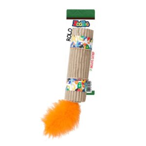 Rascador Juguete Interactivo Zootec Gato Rolo Con Pluma 19cm