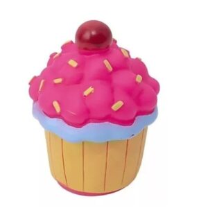 Juguete Para Perros Cupcake Cereza Con Chifle