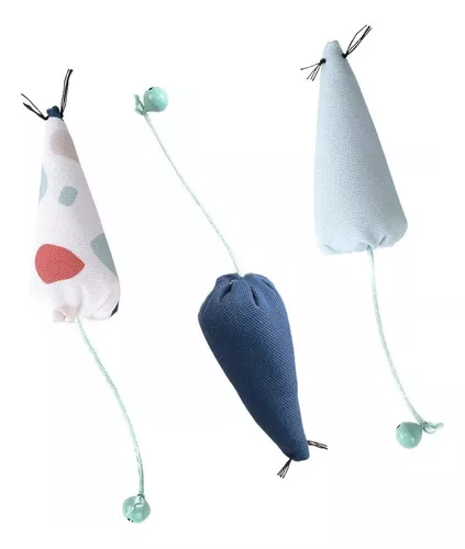 Juguete Para Gatos Set X3 Ratoncitos Rascals