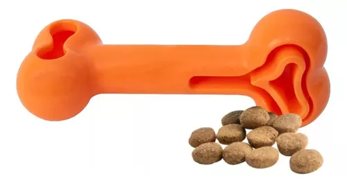 Dispensador De Snack Para Perro Hueso De Goma
