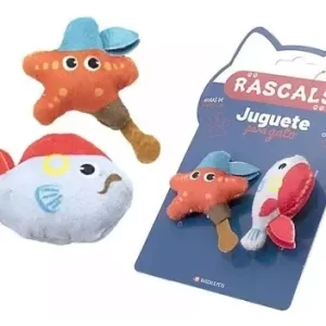 Juguete Estrella Y Pez Pirata Para Gato Rascals