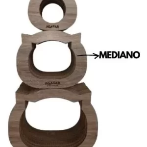 Rascador Agatar De Carton Cara De Gato Mediano Maxscotas