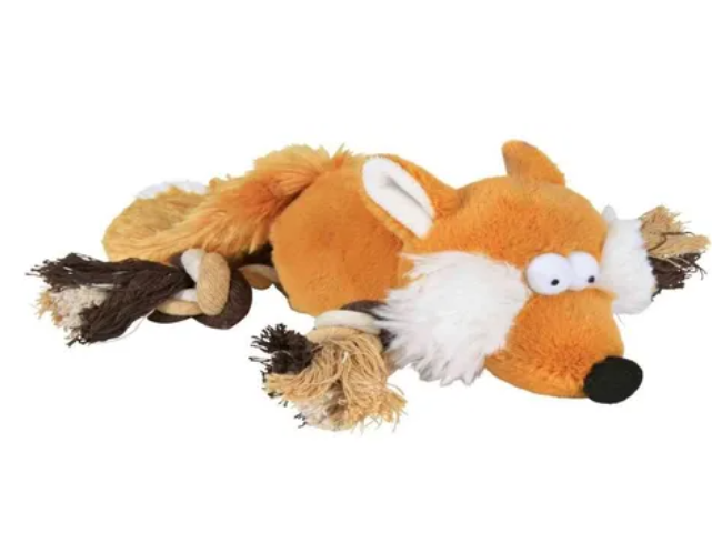 Trixie Juguete Peluche Zorro Con Pelota Chifle 34cm Color Marrón