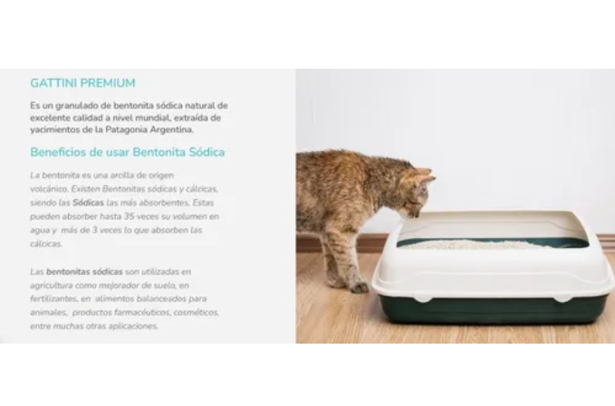 Gattini Premium Piedras Aglomerantes Bentonita X10 Kg - Imagen 5