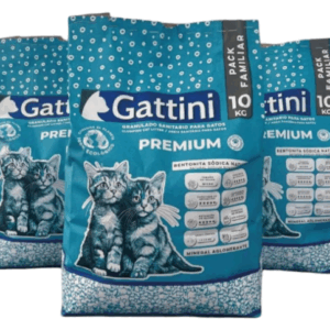 Gattini Premium Piedras Aglomerantes Bentonita Pack 10kg X3