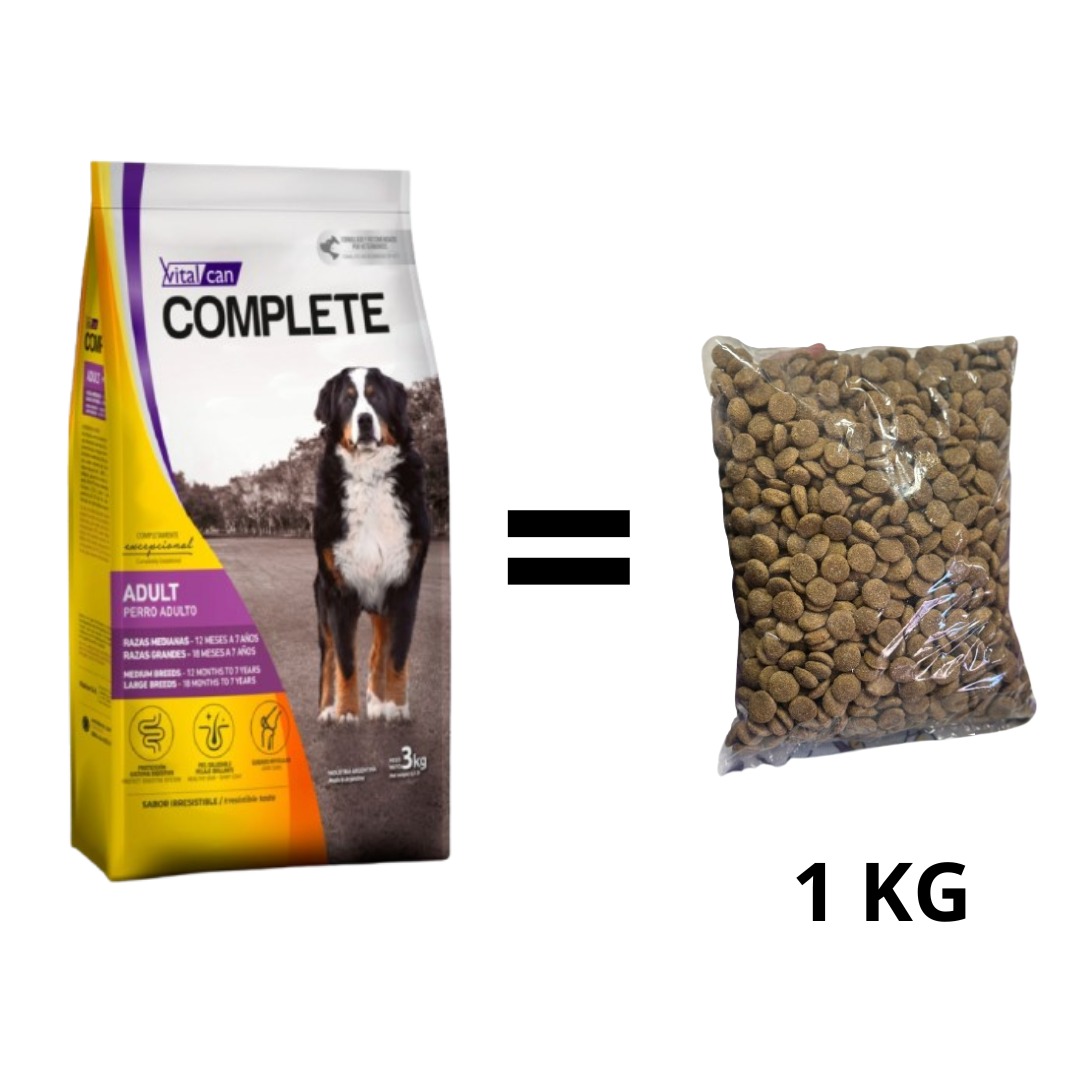 Alimento Fraccionado Vital Can Complete Para Perro Adulto X1 KG