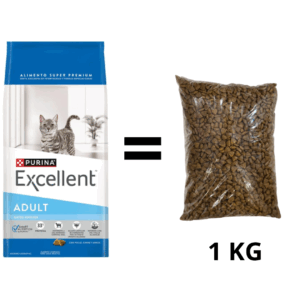 Alimento Fraccionado Excellent Gato Adulto X1 KG