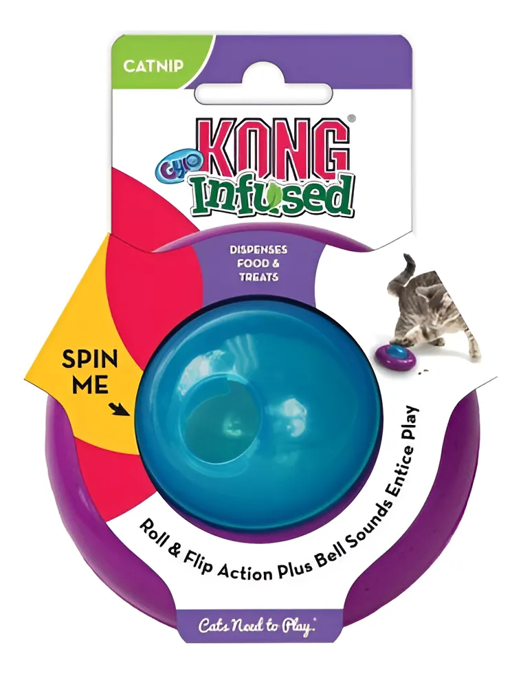 Kong Infused Cat Gyro Dispensador De Alimento - Imagen 2