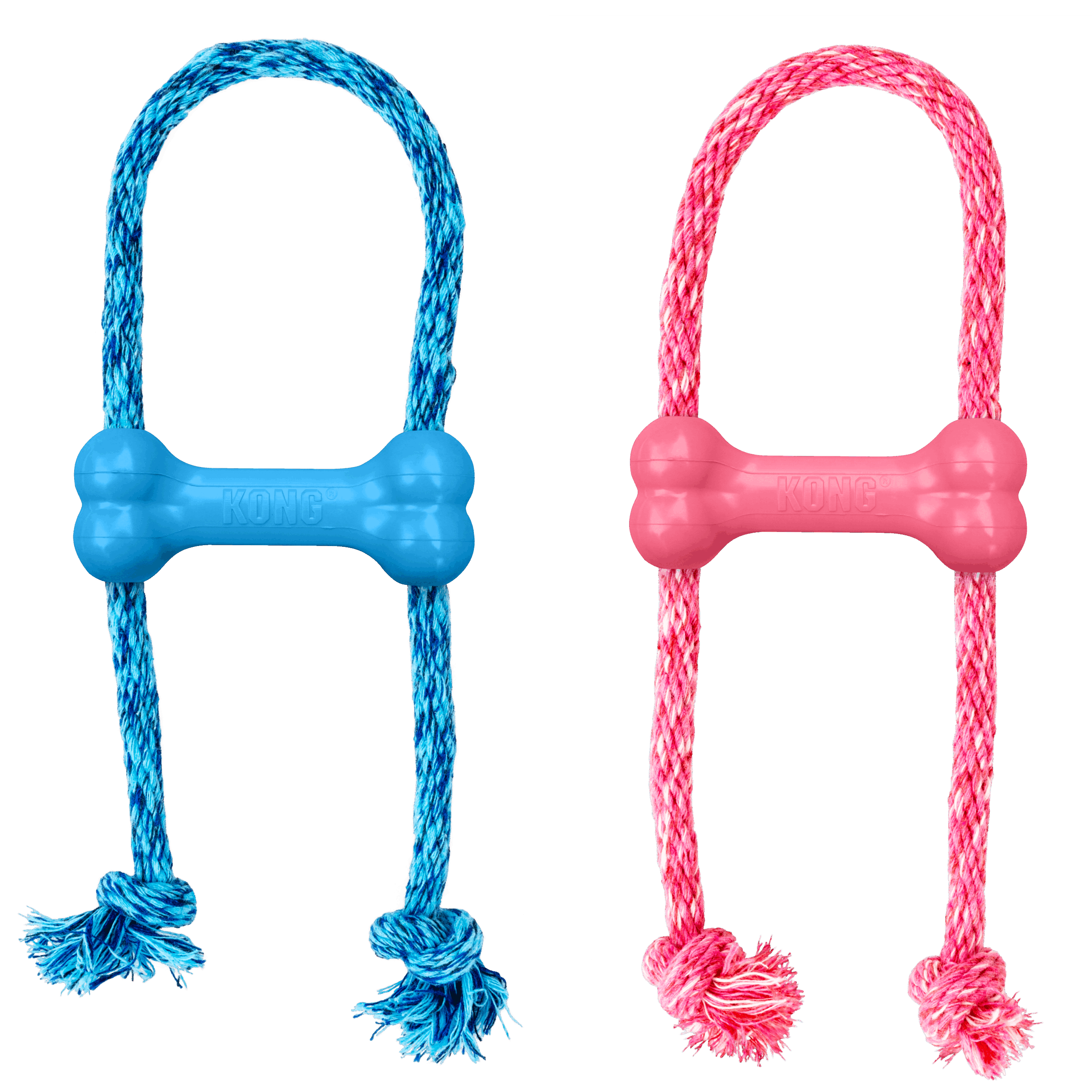 Juguete Kong Goodie Bone Con Cuerda Puppy