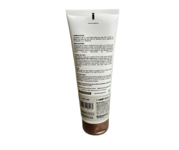 Shampoo Dermapet Pelo Largo 250ml - Imagen 2