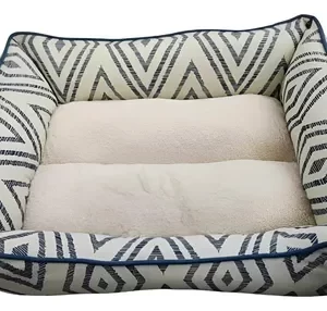 Cama ''Emma'', Patrón Azul, Antideslizante