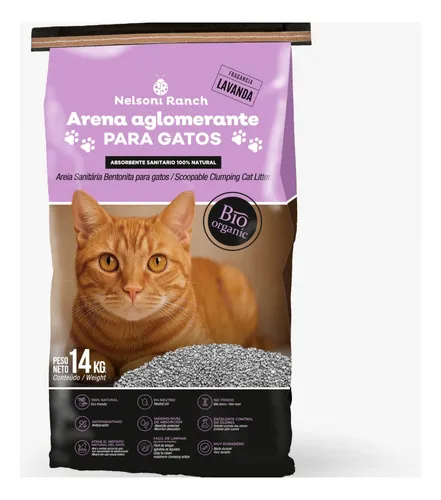 Nelsoni Ranch Arena Piedras Aglomerantes Lavanda Gatos 14 Kg