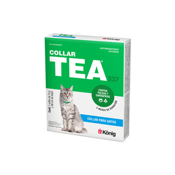 Collar Tea Antiparasitario Pulgas/Garrapata Para Gato