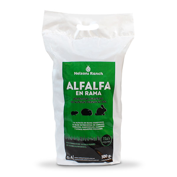 Alimento Alfalfa Rama Cobayos Nelsoni Roedores Conejos 500gr