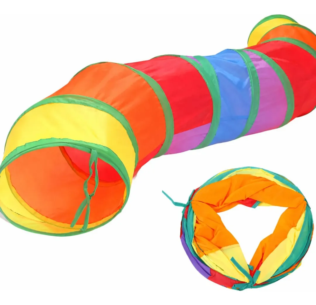 Túnel Interactivo Plegable Gatos Conejos Pethome 120cm Multicolor