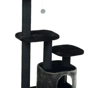 Rascador Torre 3 Niveles Julieta 60x40x115cm Negro